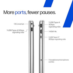 HP 15 Smartchoice, Intel Core Ultra 5 125H 12 TOPS, 24GB DDR5 (Upgradeable) 1TB SSD,Anti-Glare, FHD, 15''/39.6cm,Win11, M365*Office24, Silver, 1.65kg, FD1458TU, FHD Camera w/Shutter, Backlit AI Laptop