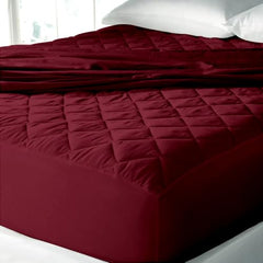 Cloth Fusion Cotton Waterproof Mattress Protector, King 78x72 in | Navy Blue,100% Cotton Top, 150 GSM Polyfill, Leakproof TPU, Hypoallergenic, Elastic Fit, Quilted Bed Cover Protector