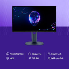 Alienware AW2525HM 25" Gaming Monitor (SmartChoice)|FHD 320Hz Fast IPS|0.5ms GTG|NVIDIA G-Sync+AMD FreeSync Premium|Esports Grade Gameplay|Height Tilt Swivel Pivot|400nits|Sleek Black Design|DP+HDMI