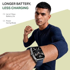 boAt Storm Blaze Smartwatch in Premium Metal Finish with Advanced BT Calling, Functional Crown, 1.83'' (4.64 cm) HD Display, IP68 Waterproof, HR, Sleep, Stress & SPO₂ Tracking, SOS (Cool Grey)