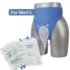 OTICA Urine Collector Set For Women Reusable Urine Bag | 2 x 1000ml & 1 x 2000ml Reusable Pee Bag | Silicone Urine Catcher With Long Tube | Skin Friendly Pant For Indoor & Outdoor Use