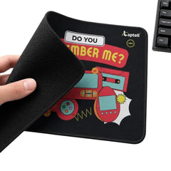 Laptell Gaming Mouse Pad with Smooth Fabric Surface & Non-Slip Rubber Base | Waterproof Washable Mat for Laptop, Desktop & Gaming Mouse | High-Speed Tracking, Portable Design – Retro 90s