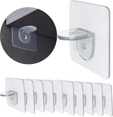 Shivstor 15 Pack Self Adhesive WallHook Heavy DutyHook for Hanging Without Drilling Transparent Nail Free StickyHook Strong Wall Hanger Set of 15 FlowerHook for Kitchen Bathroom Home Storage