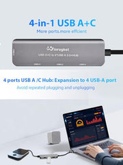 USB 3.0 to HDMI Adapter for Monitor 1080P@60Hz Display with 5Gbps High Speed Transmission, Support Extend & Mirror Mode, Compatible with Window Mac Laptop Desktop Projector TV