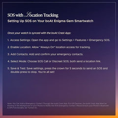 boAt Enigma Gem Women's Luxury Smart Watch w/ 1.19” (3.02cm) AMOLED Display, Emergency SOS Live Location Sharing, Female Wellness, Watch Face Studio, BT Calling, Watch for Woman (Rose Gold)