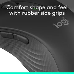 Logitech Signature M650 Wireless Mouse - for Small to Medium Sized Hands, 2-Year Battery, Silent Clicks, Customisable Side Buttons, Bluetooth -Graphite