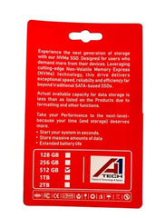 A1TECH 512GB NVMe Gen4 x4 Internal SSD (2280) – Upto 5400MB/s Read & 3200MB/s Write | PCIe 4.0 M.2 Solid State Drive for Gaming, Laptops & Desktops | Shock Resistant & 3-Year Warranty