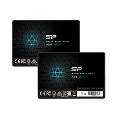 Silicon Power 256GB SSD 3D NAND A55 SLC Cache Performance Boost SATA III 2.5" Internal Solid State Drive SU256GBSS3A55S25AH