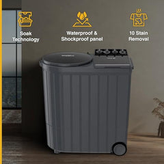 Whirlpool 11Kg Semi-Automatic Top Loading Washing Machine (Ace XL 11, Graphite Grey (10YR)