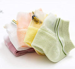 MOMISY Baby's Regular Cotton Blend Socks (Pack Of 5) (Socks-5Pairs-Parent_Multicolour)