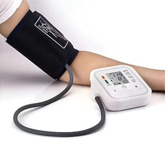 Automatic Digital Blood Pressure Monitor for Upper Arm, Large LCD Display, One-Touch Operation, Irregular Heartbeat Detection, Memory Function, Adjustable Cuff (22–32 cm) for Home Use