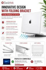 Swiztek Clear Case for MacBook Air 13.6 M4 M3 M2 A3240 A3113