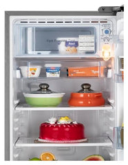 LG 185 L, 5 Star, Smart Inverter Compressor, Direct-Cool Single Door Refrigerator (GL-D201APZU.BPZZEBN, Shiny Steel, Base stand with drawer & Fast Ice Making)