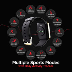 boAt Ultima Regal w/ 2.01”(5.10 cm) Crystal-Clear AMOLED Display, 1000 NITS Brightness,Premium Metal Body, Functional Crown, 100+ Sports Modes, Fitness Smart Watch for Men & Women (Steel Black)