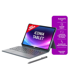 Acer Iconia Tab11 | 11.45" | 2.2K IPS Display, 450 Nit | Quad Speakers | 8GB + 128GB (Expandable) | Wi-Fi + (Calling) | Fingerprint Reader| Slim Metal Body| Blue