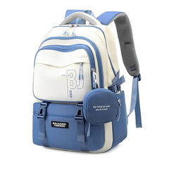 TS WITH TECHSUN College Laptop Backpack for Women & Teens with Zipper Pouch | School Bag for Girls 13-14 Years | 18 Inch Book Backpack | Travel School Bag, Tuition, Coaching (CAPYBARA - BROWN)