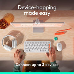 Logitech POP Mouse, Compact and Portable Wireless Bluetooth - Graphite | Compact, Portable, programmable Buttons, Quiet clicks, Easy-Switch for up to 3 Devices, Laptop, Tablet, PC - Rose