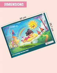 A4 Drawing Book, 34 Pages (29.5 x 21 cm), 100 GSM White Paper, Pack of 3 | Soft Blund, Sketch Book for Kids, Students and Artists | Thick Pages Suit Pencils, Crayons, Colour pens, Paints