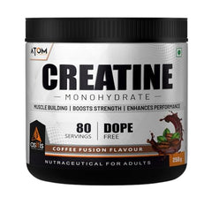 AS-IT-IS ATOM Creatine Monohydrate 100g - 32 Servings |Blue Razz Flavour