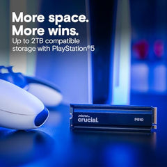 Crucial® P510 2TB PCIe Gen5 NVMe™ 2280 M.2 SSD with heatsink
