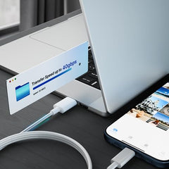 UNBREAKcable Iphone Compatible lightning to USB Fast Charging cable Compatible With iPhone 14/14 Pro/14 Pro Max/13/13 Pro/13 ProMax/12/11/XR/XS/X/8 S, iPad, PD 3.1 High-Speed Data Transfer