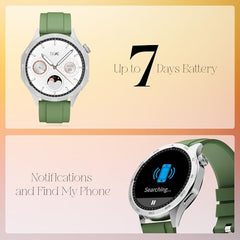 boAt Enigma Radiant Luxury Watch for Man w/1.43"(3.63 cm) AMOLED Display, AOD, Premium Metal Build, Round Dial, 200+Watch Faces, Upto 7 Days Battery Life, Fitness smartwatch for Men (Metal Black)