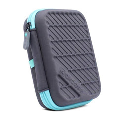 AirCase 2.5 Inch External Hard Drive Case with Shockproof EVA Hardshell & Soft Lining | Travel Organizer Pouch with Mesh Pocket, Zipper Closure for HDD/SSD, Earphones, Cable, Charger & Gadgets(Black)