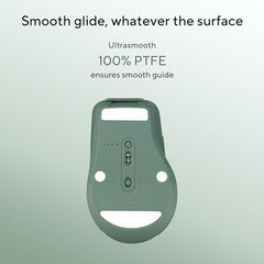 ASUS MD200 Mouse, Easy to Carry Wireless Mouse, 4200 DPI, Multi Device Connect/Bluetooth, USB Silent Mouse (Green Tea Latte)