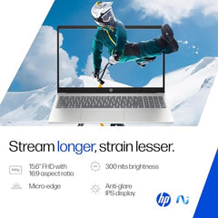HP 15 Smartchoice, Intel Core Ultra 5 125H 12 TOPS, 24GB DDR5 (Upgradeable) 1TB SSD,Anti-Glare, FHD, 15''/39.6cm,Win11, M365*Office24, Silver, 1.65kg, FD1458TU, FHD Camera w/Shutter, Backlit AI Laptop