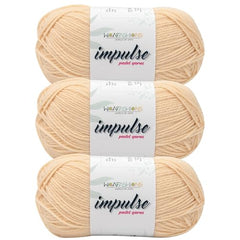 WOAFASHIONS - World of Arts Impulse Hand Knitting & Crochet Yarn, Premium Acrylic, 4 : Medium (Anchor Grey) (100gms / 3.5oz / 200mtr / 218yds)