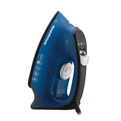 Morphy Richards Turbo Blaze 2400 Watts Steam Iron | 340 ml tank capacity with Anti Drip | Ceramic Coated Soleplate | Anti Calc and Safety Auto off function | Self-Cleaning | Blue and Black