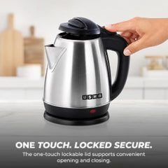 USHA Cool Touch Electric Kettle 1800 Watt|1.8 liter|Double Layered Cool Touch Outer Body|Safety with auto cut-off function|SS304 grade stainless steel inner body|Wider Mouth|2 years warranty (Pink)