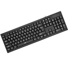 Ant - Wired Keyboard for PC, Laptop, Desktop, Computer, Notebook. USB Keyboard Compatible with Dell, Acer, HP, Samsung and More, with UK Layout – Black – 01