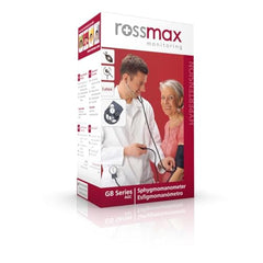 Rossmax GB102 Aneroid Blood Pressure Monitor Sphygmomanometer with Stethoscope (Black)
