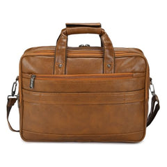 Hard Craft Vegan Leather Office Laptop Messenger and Shoulder Side Sling Hand Bag For Men Corporate Executive Briefcase Bag For Man Supports Laptop Upto 15.6 inches