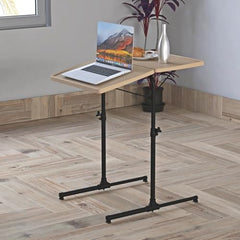 TABLE MAGIC 2.0 Double-Top Multipurpose Laptop Table Mat Finish| Height Adjustable, Foldable, Portable | Work-from-Home Lap Desk (Midnight Black)