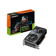 GIGABYTE GeForce RTX 5050 WINDFORCE OC 8GB GDDR6, PCIe 5.0 Graphics Card – Blackwell DLSS 4, 2587 MHz Boost Clock, Twin Hawk Fans, Thermal Gel