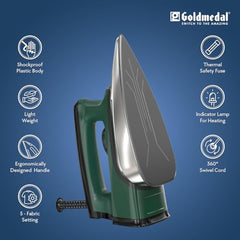 Goldmedal Glide 1100W Dry Iron | Non-stick Weilburger Premium