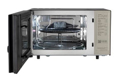 LG 28 L Charcoal Convection Healthy Microwave Oven with 301 Auto Cook Menu (MJ2887BIUM, Black, Healthy Heart Recipes, Diet Fry, 360° Motorised Rotisserie & 10 Years of warranty on Charcoal Heater)