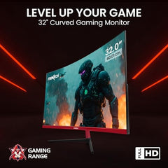 FRONTECH Ultima Series 24 Inch Curved LED Monitor, Refresh Rate 100Hz, 3500R Curve, Full HD 1080p, Built in Speaker, Bezel Less Design, HDMI & VGA Ports, 3 Years Warranty (MON-0088, White)