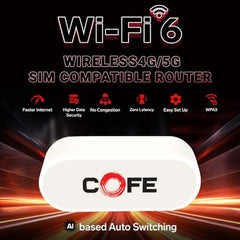 COFE CF-4G707WF 4G SIM WiFi Router | All SIM Support | No Configuration | DVR/CCTV/IP Camera Compatible