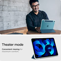 Spigen Flip case for iPad Air 11 inch M4 (2026), iPad Air 11 inch M3/M2 (2025-2024), 10.9 inch 5th/4th Gen (2022/2020), Trifold, Pencil Holder, Full Cover(Liquid Air Folio) - Black