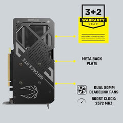 ZOTAC Gaming GeForce RTX 5060 Twin Edge 8GB Graphics Card - Black | 8 GB | DLSS4 | GDDR7 | PCIE 5.0 | SFF Ready | 3840 CUDA Cores | ZT-B50600E-10M | Only Graphics Card with 5 Year Warranty