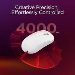 Lenovo Yoga Bluetooth Silent Mouse, 3 Level DPI Adjustment, 36 Month Battery Life, Bluetooth 5.3, 3 Device Paring, Whisper Quiet, Programmable Buttons, Smooth Finish, Luna Grey