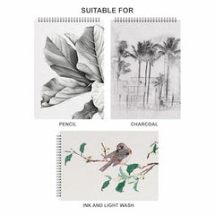 Anupam SketchO Sketch Book A4 Top Wiro Bound Drawing Book Acid Free Paper 140 GSM Professional-Grade Sheets or Artists, Professional (60 Sheets, 120 Pages)