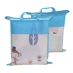 SYGA Double Sided Printed Waterproof Baby Play Mat Child Activity Foam Floor Crawling Baby Play Mat with Carry Bag (Multicolor)