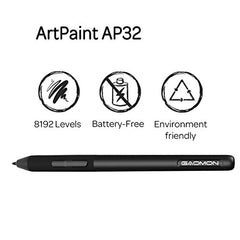 GAOMON ArtPaint AP50 Battery-Free Stylus with 8192 Levels Pen Pressure Only Suitable for GAMON PD1161/PD1561 /PD156 Pro Pen Display