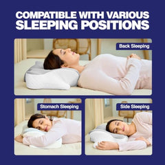 WELLGIVER Cervical Butterfly Pillow | Orthopedic Memory Foam for Neck & Shoulder Pain | Ergonomic Contour Design | Dual Height Support | Side Sleeper Pillow with Arm Rest - Pack of 1