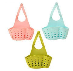 SYGA 1 Piece Kitchen Bathroom Sponge Soap Water Draining Hanging Holder,Random Color