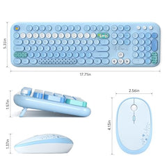 MOFII Wireless Keyboard and Mouse Combo, Full Size, 2.4GHz, Windows, Purple